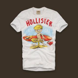 T-shirt Hollister Homme en Blanc